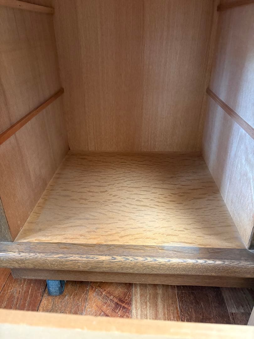 【一点物｜フランス製ヴィンテージキャビネット】オーク材×真鍮取手｜収納｜送料込み