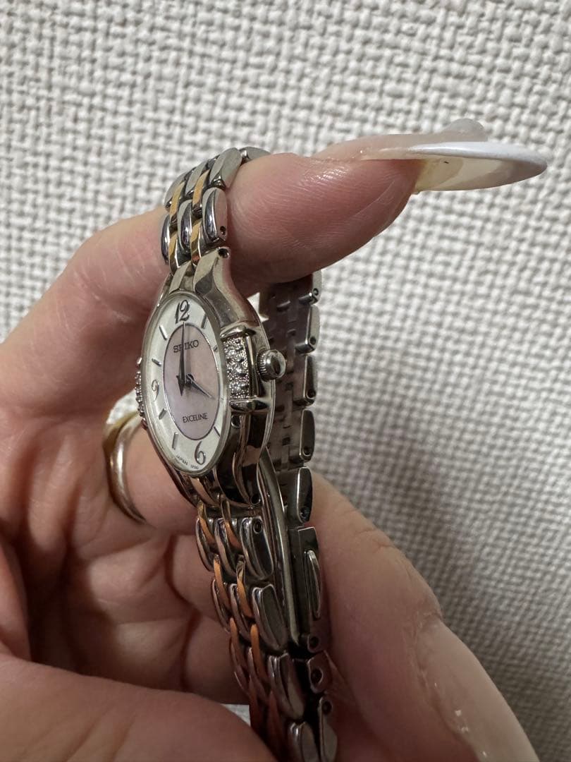 SEIKO Exceline レディース 時計 腕時計 ダイヤモンド ダイヤ付き