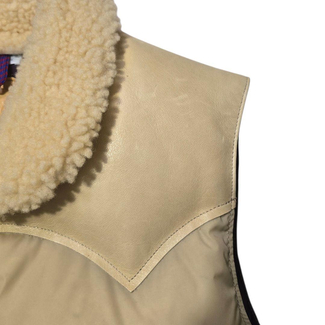 ロッキーマウンテンフェザーベッド ウエアハウス ダウンベスト 馬革 38