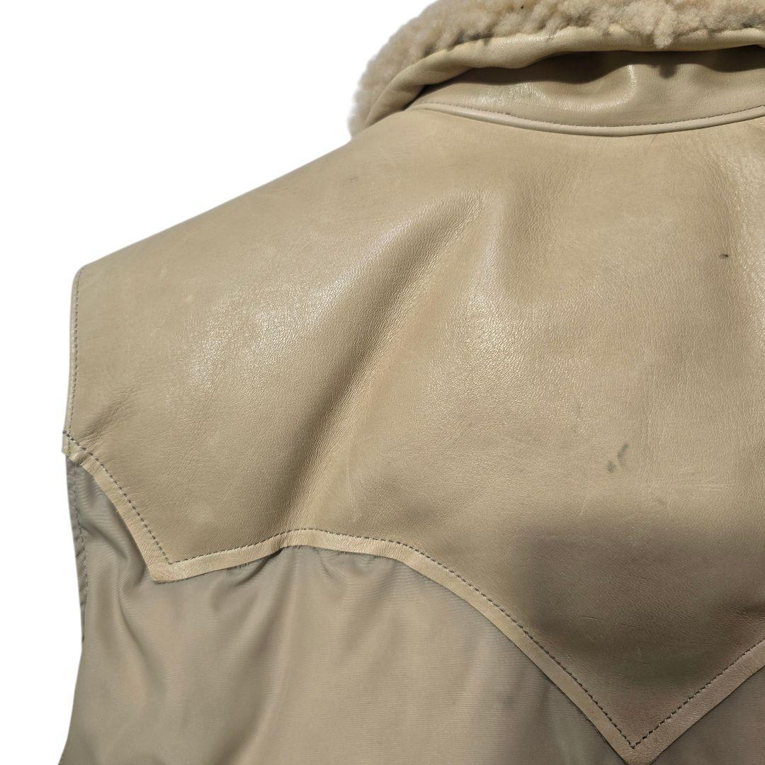 ロッキーマウンテンフェザーベッド ウエアハウス ダウンベスト 馬革 38