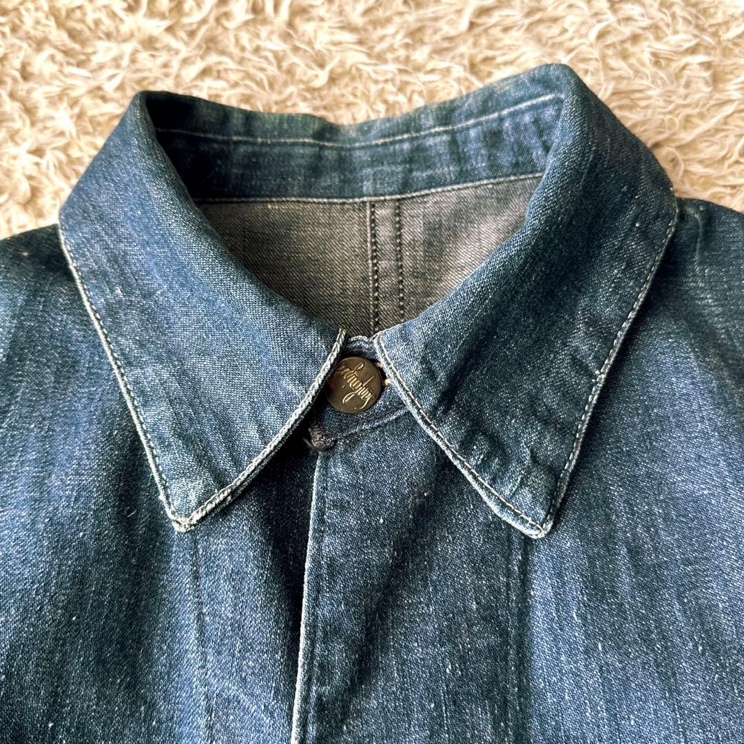 Sanforizedサンフォライズド　カバーオール　ビンテージ　インディゴ