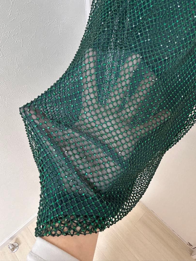 ベリーダンス衣装ダークグリーン