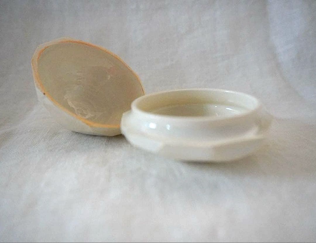 中里花子_ 蓋物　ダイアモンド　塩入れ