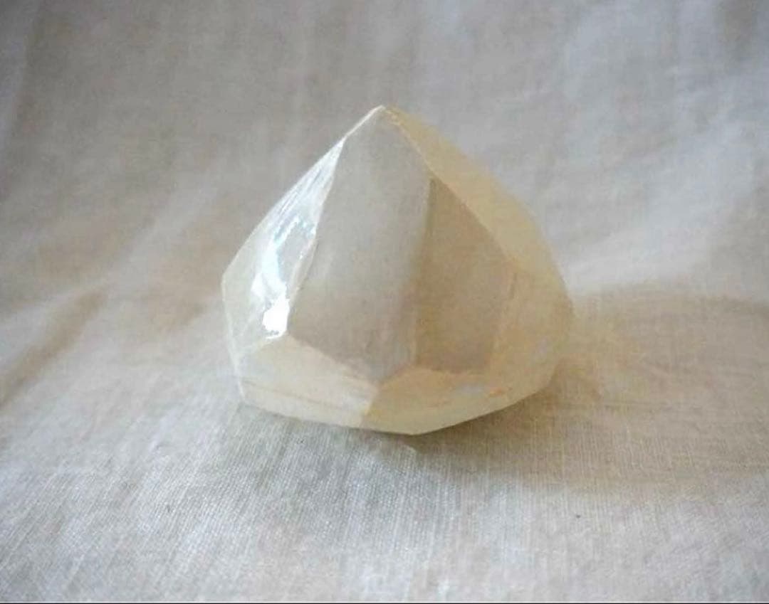 中里花子_ 蓋物　ダイアモンド　塩入れ