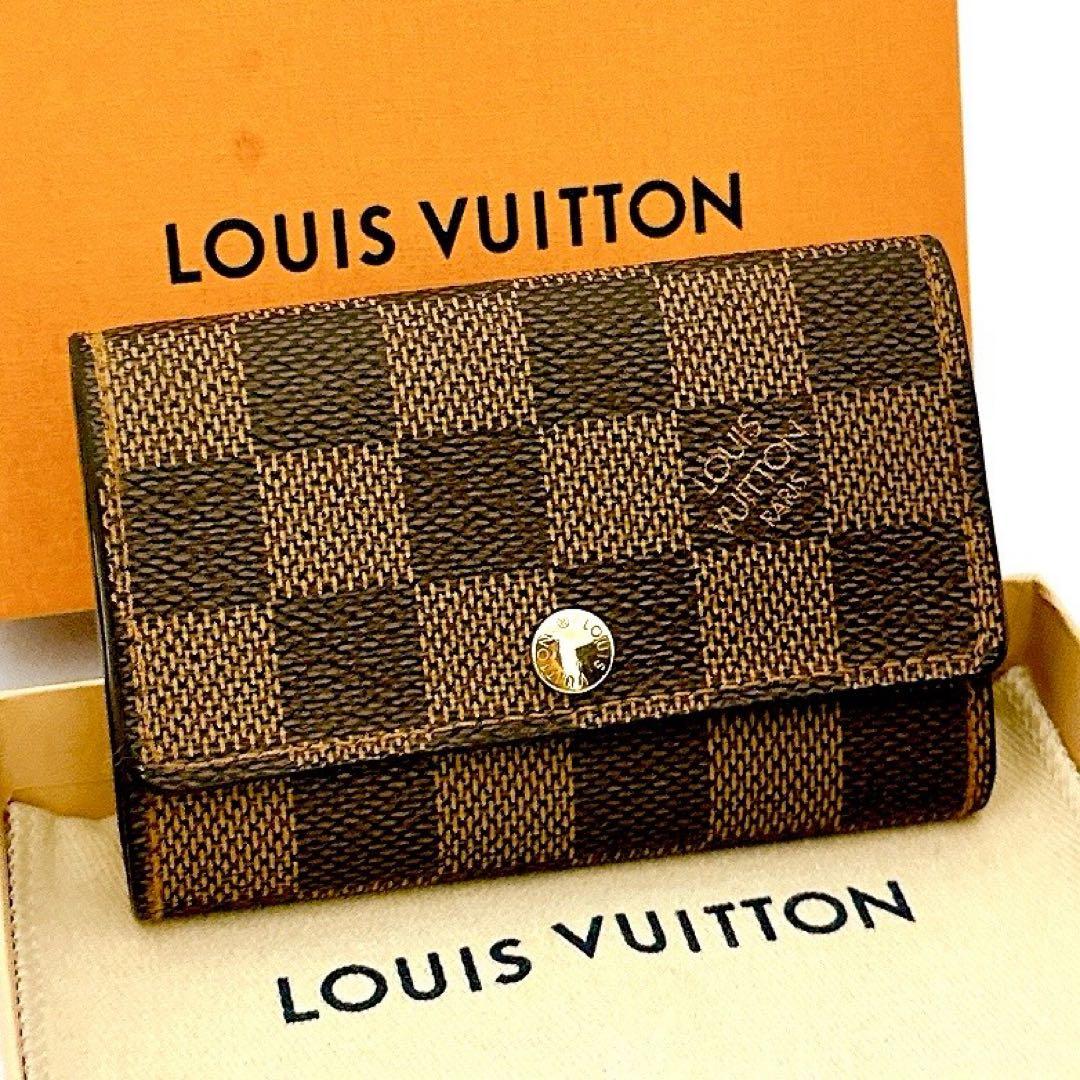 ルイヴィトン　ミュルティクレ　キーケース　ダミエエベヌ　新品展示品レベル　正規品