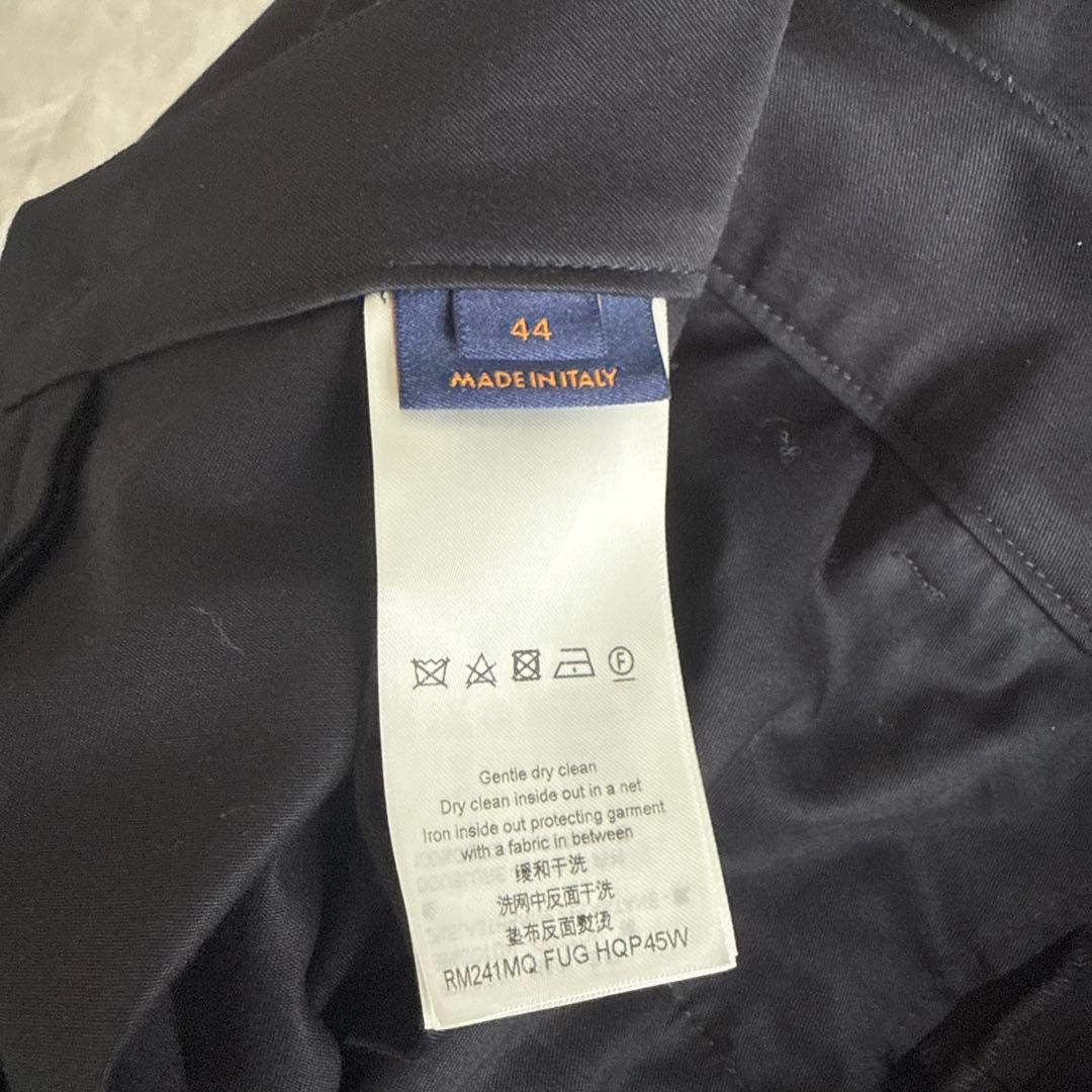 美品　ルイヴィトン ワイドカーゴパンツ ブラック メンズ　44