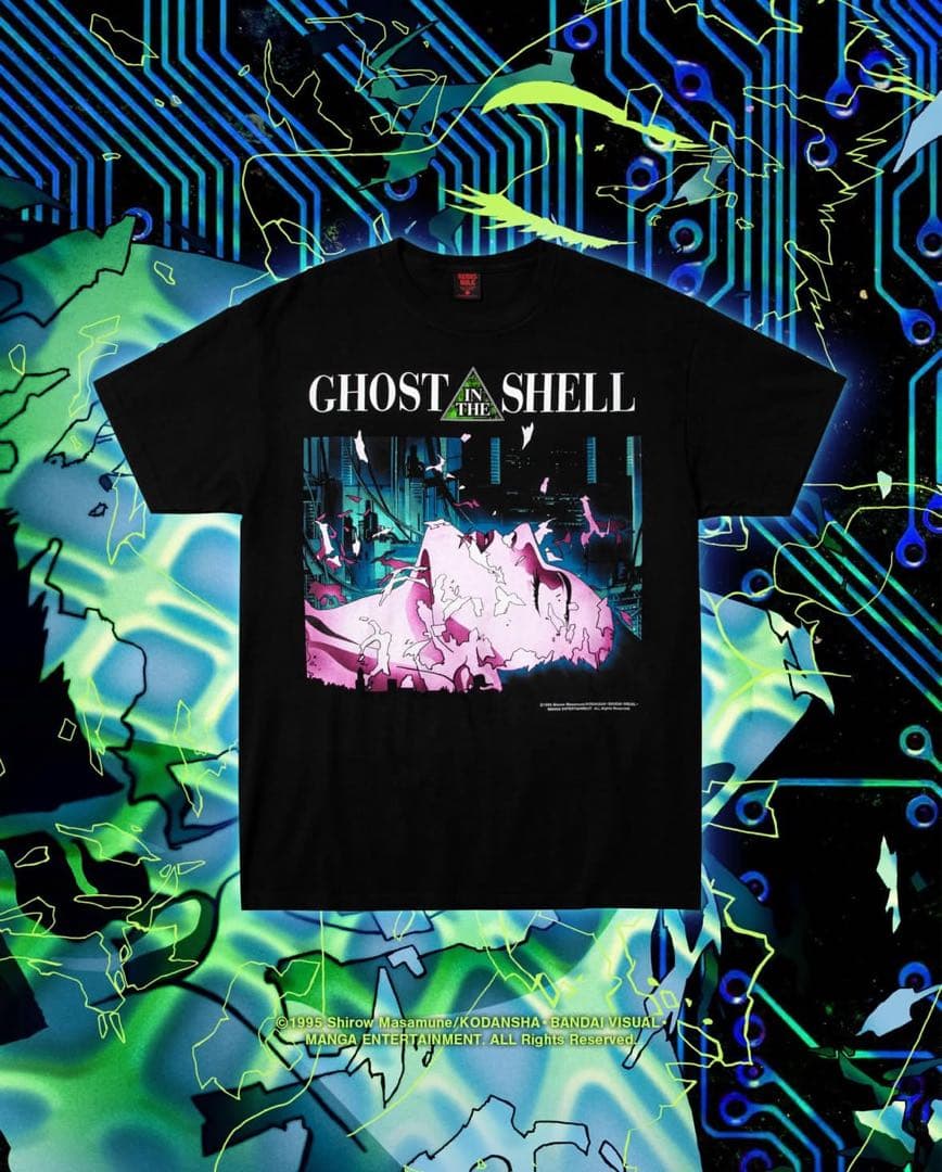 GHOST IN THE SHELL Tシャツ L geeks rule