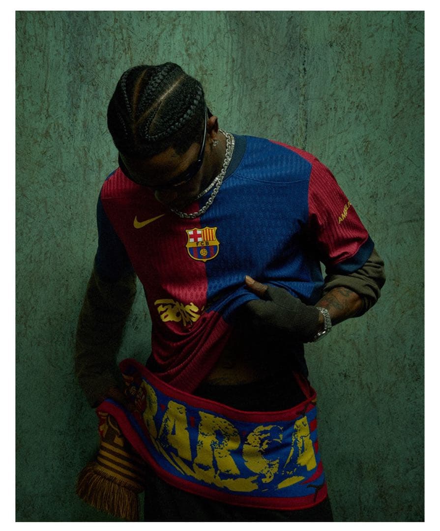 cactus jack バルセロナ コラボ マフラー Travis Scott