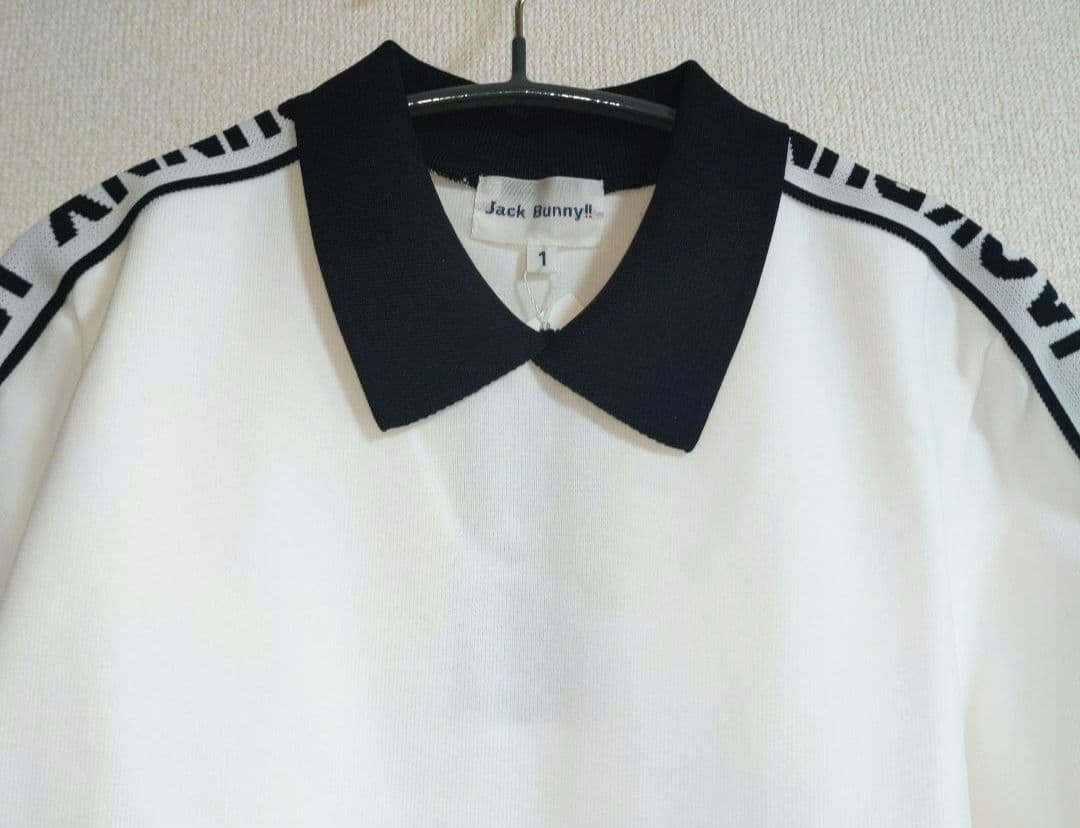 再再再値下げ新品　ジャックバニー　ニットワンピース1 白×黒　定価18700円