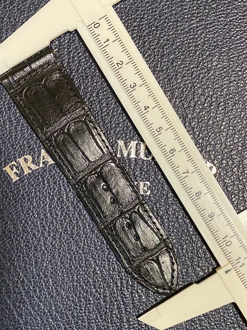 24mm フランクミュラー 純正 ブラック ストラップ ベルト 未使用