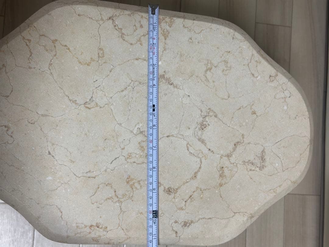 アンティーク調　大理石調　サイドテーブル　ゴールド脚