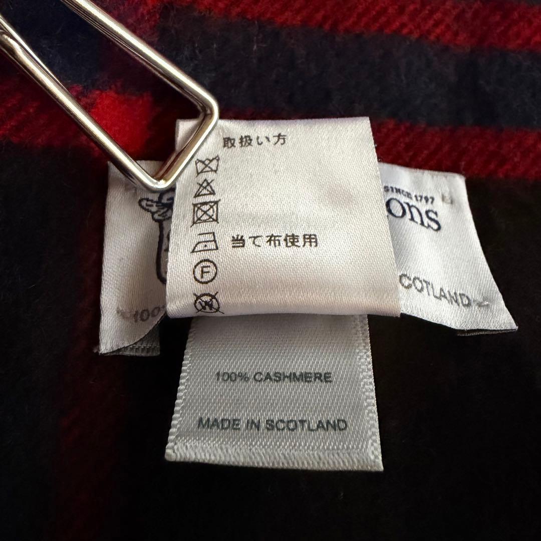 JOHNSTONS OF ELGIN　ジョンストンズ　 大判　カシミヤ　マフラー