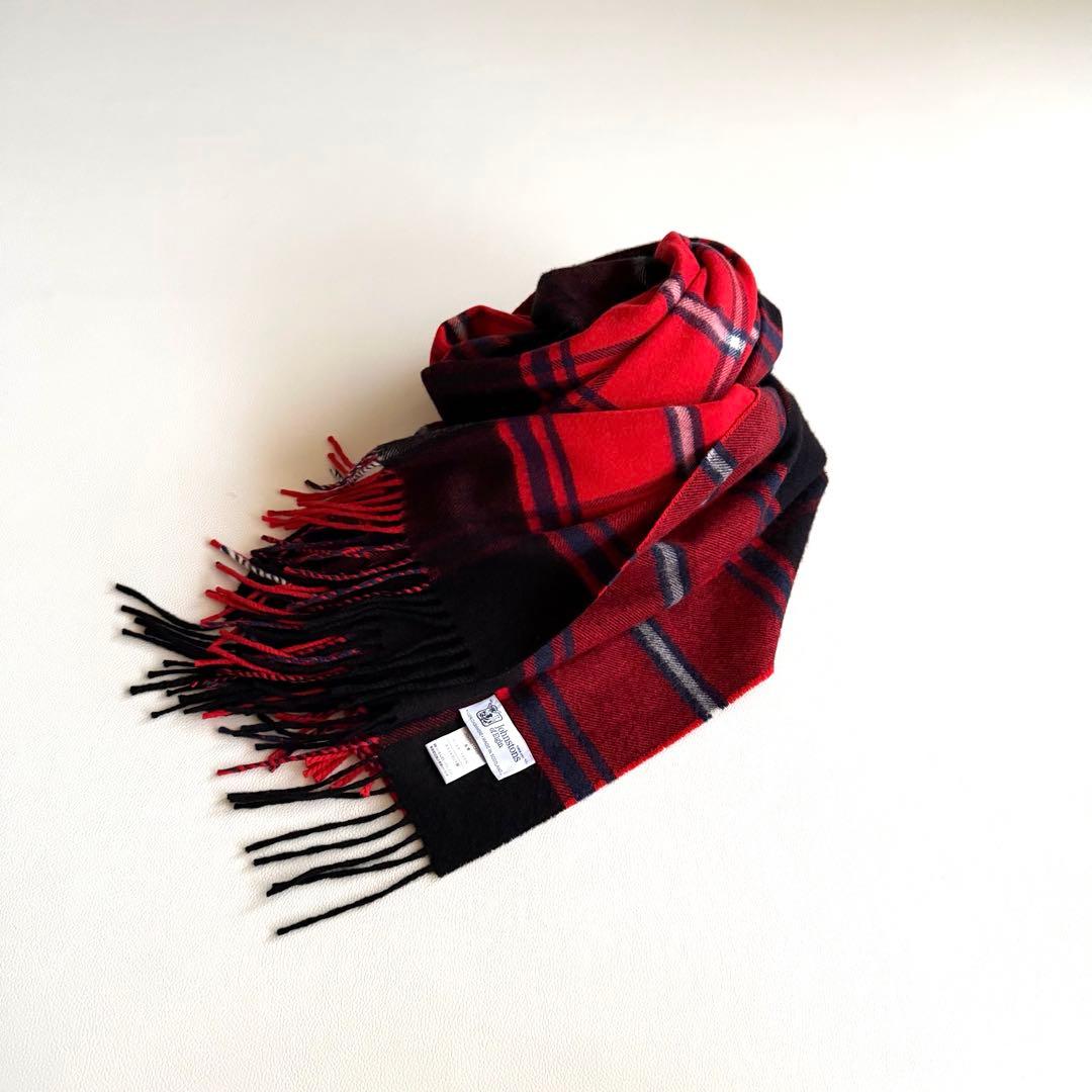 JOHNSTONS OF ELGIN　ジョンストンズ　 大判　カシミヤ　マフラー