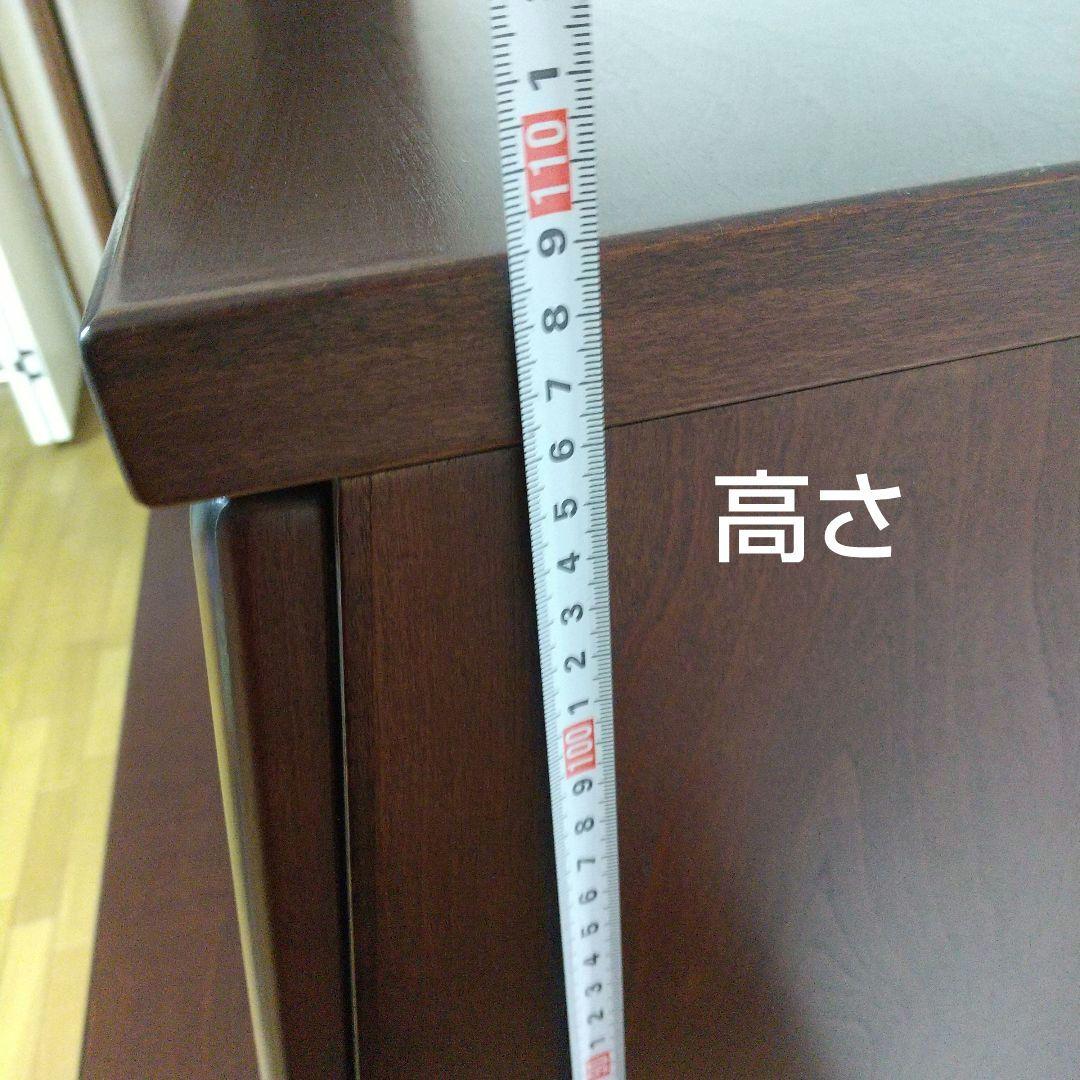 ライティングビューロー 天然木 引き出し 机 収納 折り畳み