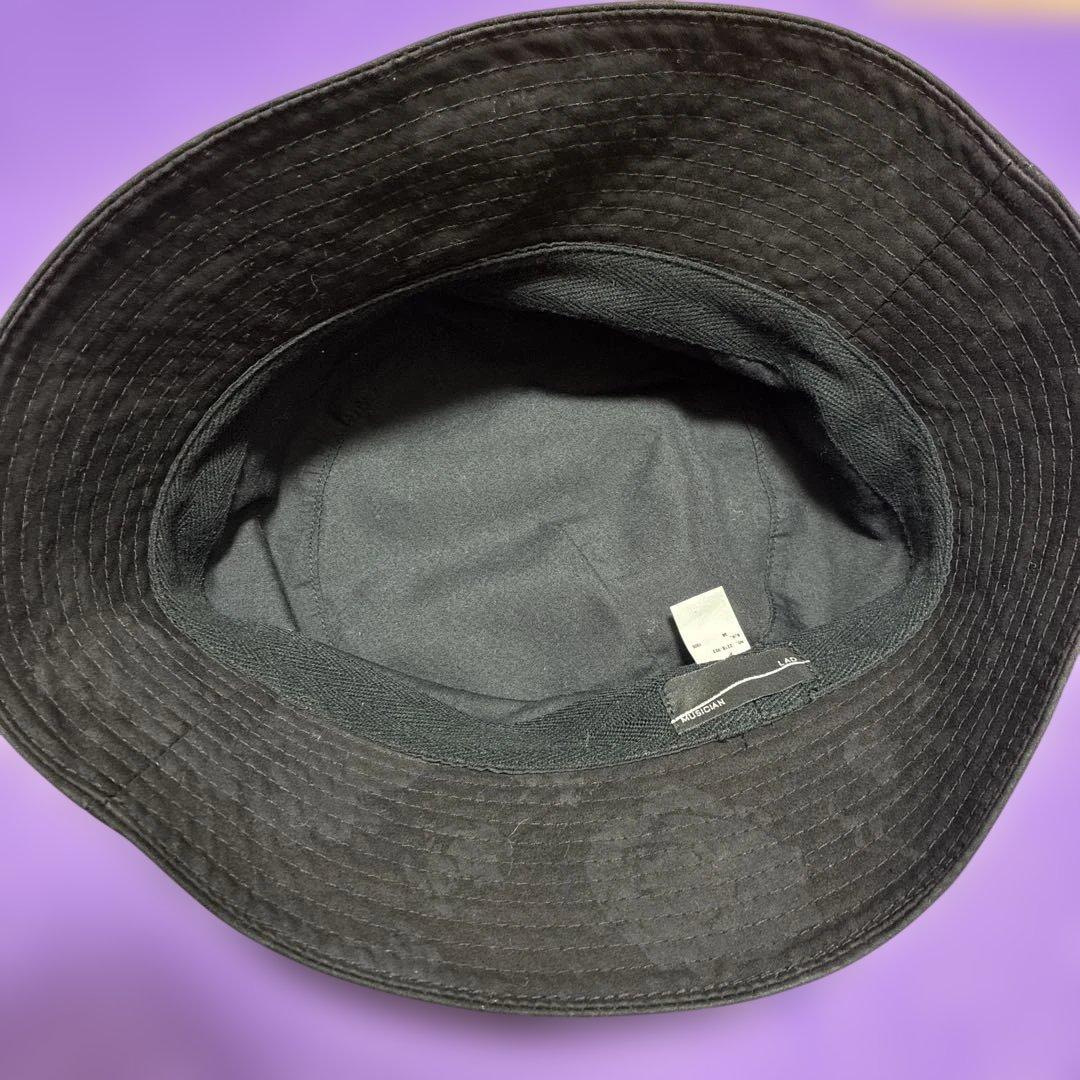 LAD MUSICIAN フラワープリント バケットハット モノトーン