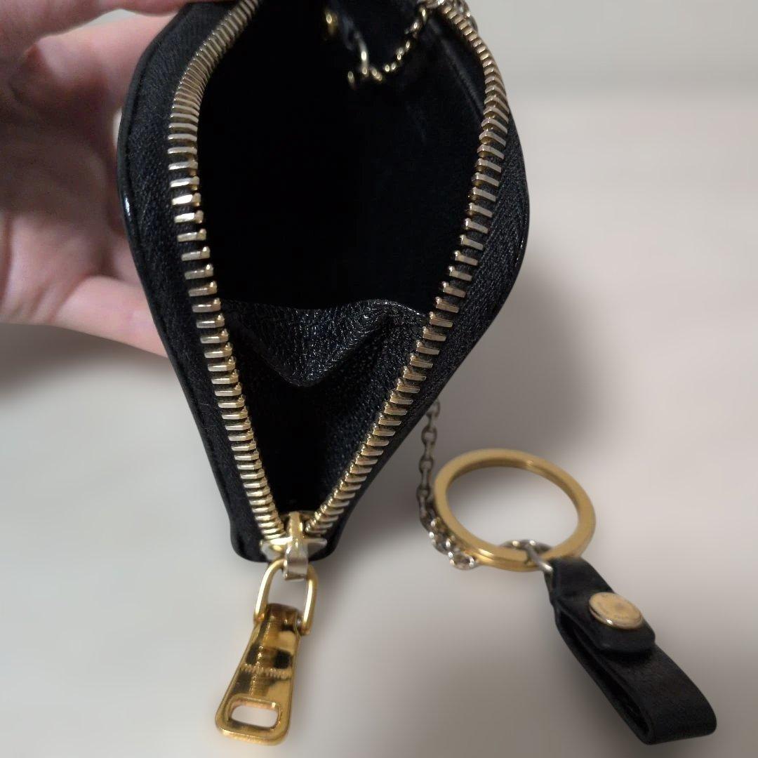 MIU MIU ブラックレザー キーケース　ミニ財布　ケース