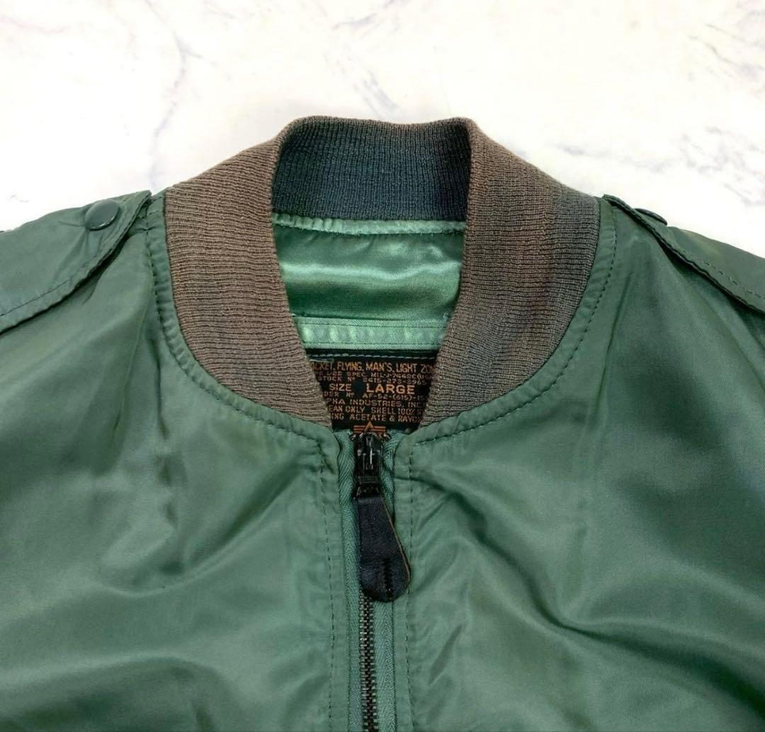 50s 復刻 USA製 アルファ L-2B フライトジャケット L　D764