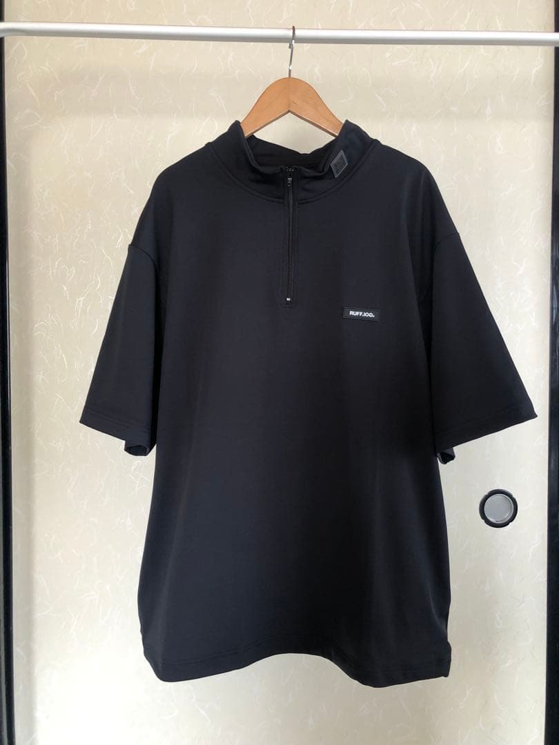 RUFFLOG HALF ZIP MOCK NECK SHIRT サイズXXL