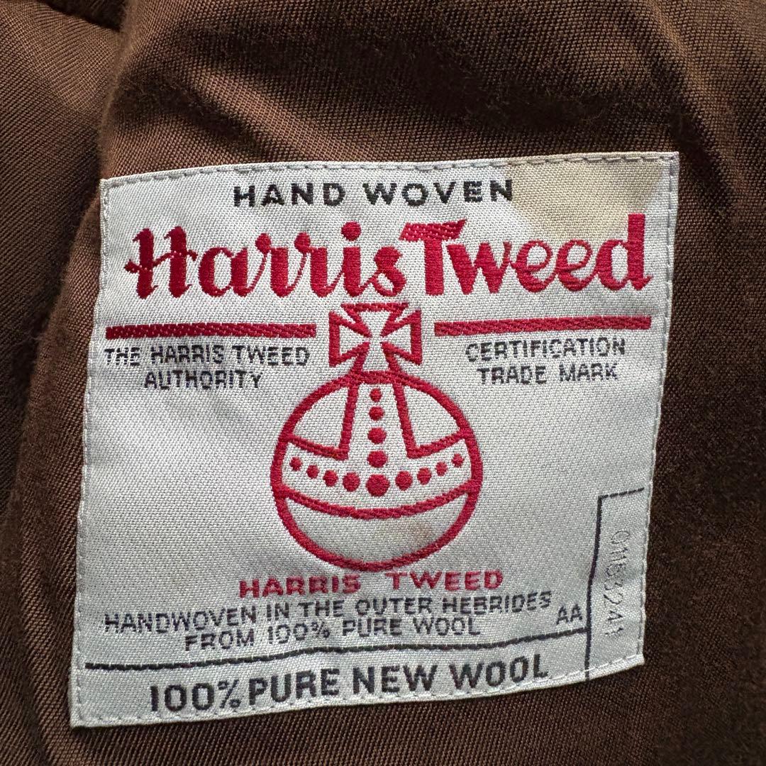 ★L相当★ APC ハリスツイード 比翼 ブルゾン ボア取り外し可 ダブルジップ