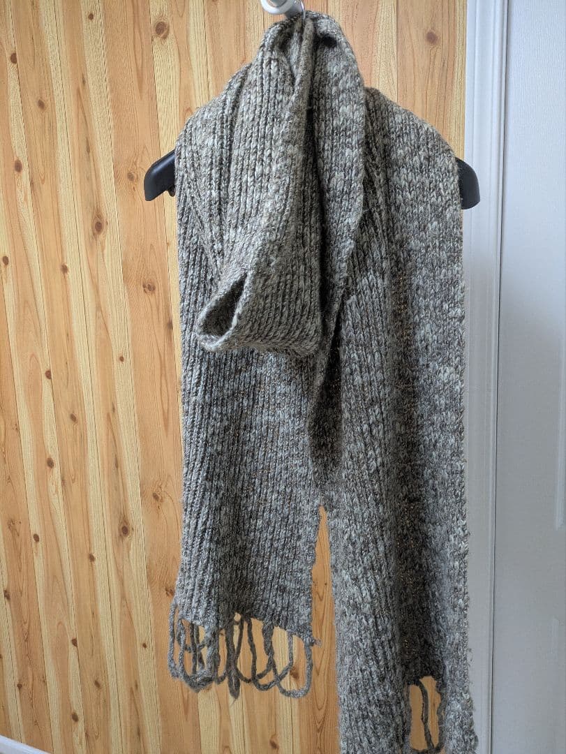 Diorロングニットフリンジマフラー