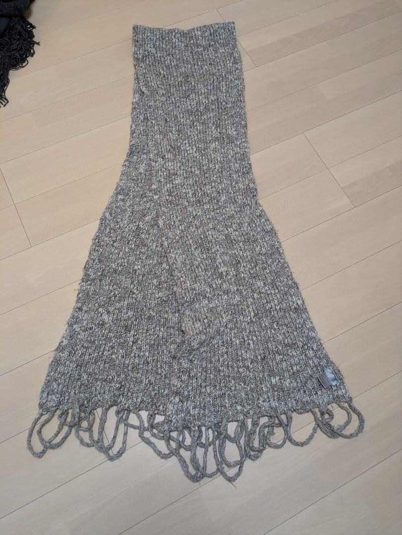 Diorロングニットフリンジマフラー