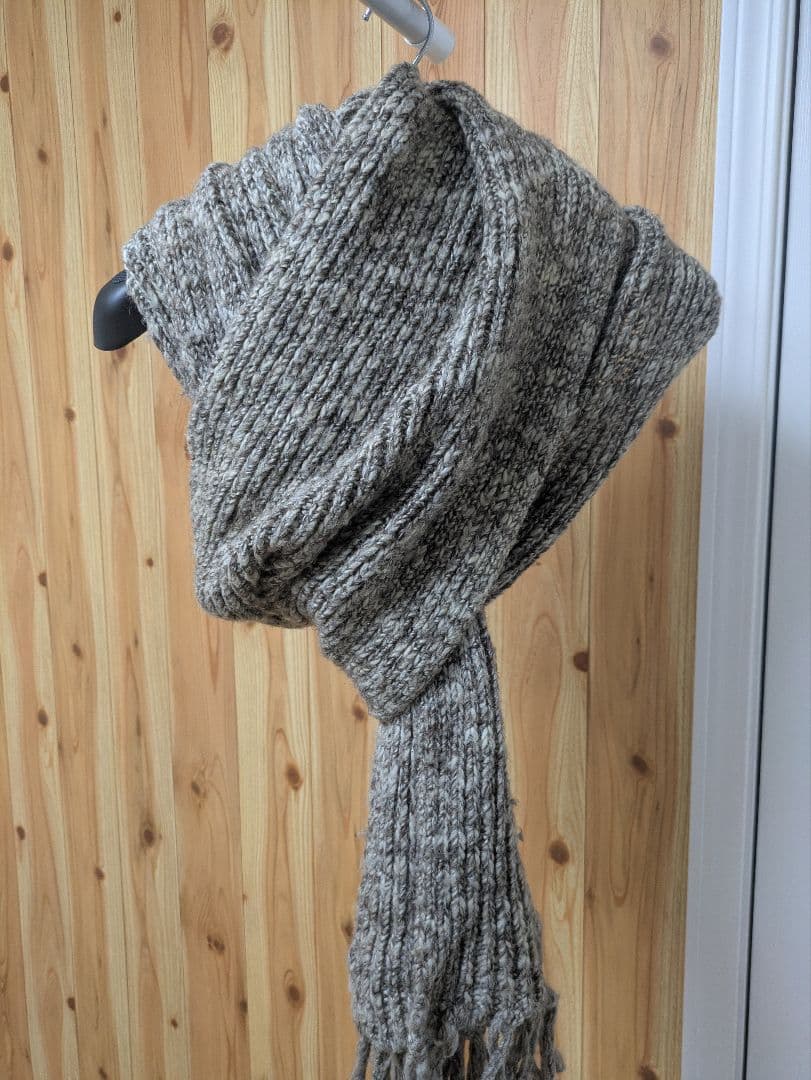 Diorロングニットフリンジマフラー