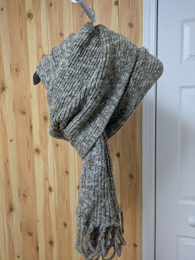 Diorロングニットフリンジマフラー