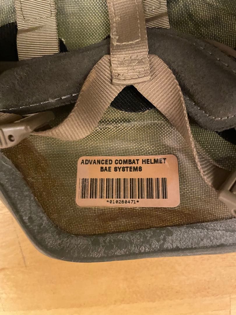 米軍放出品　BAE SYSTEMS製 ACH ヘルメットlarge S32
