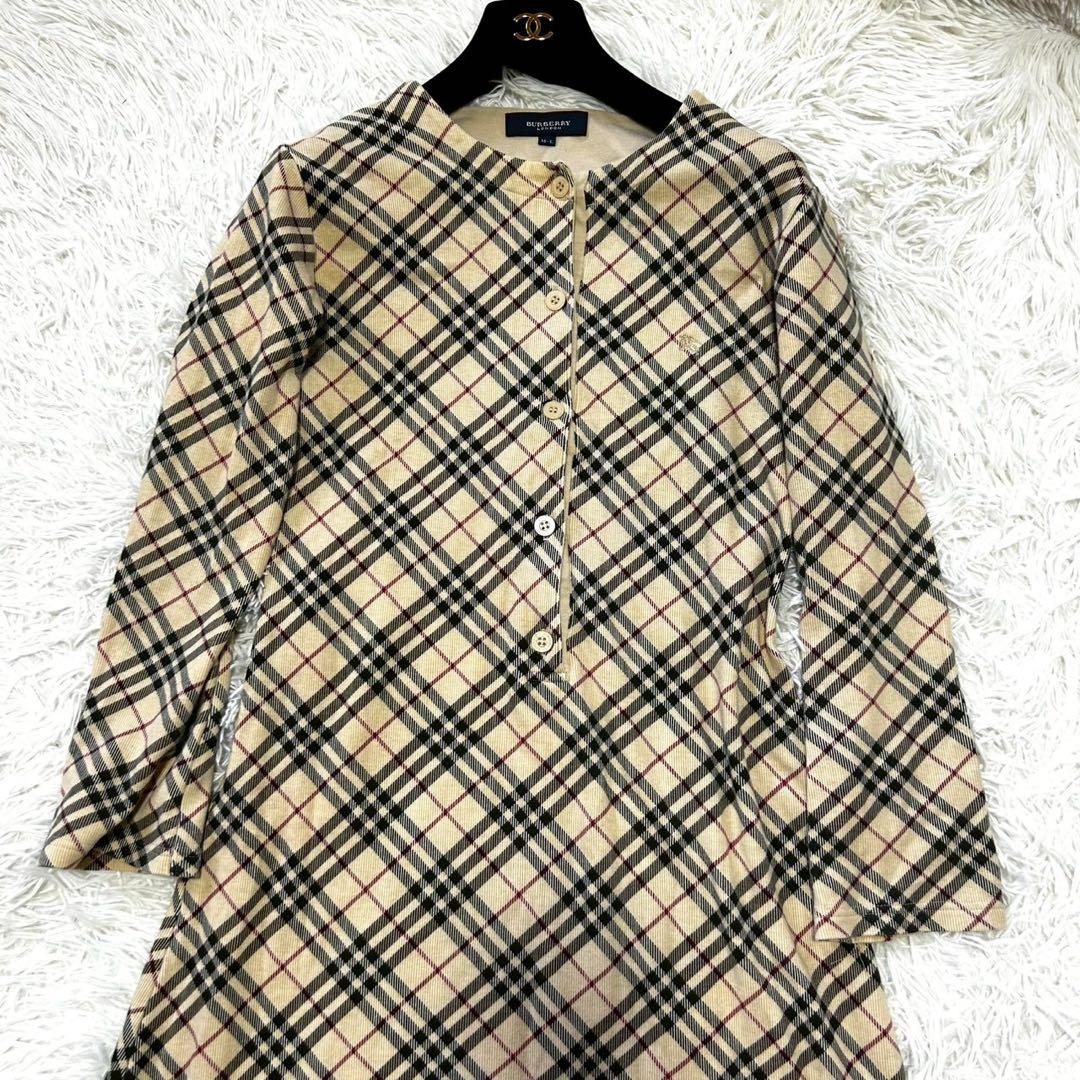 美品✨希少❗️バーバリーロンドン　ロングワンピース　ノバチェック