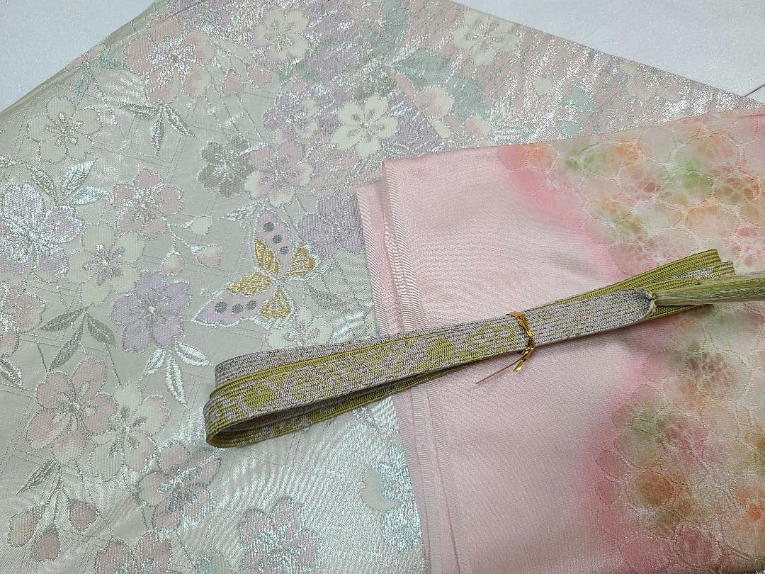 正絹　訪問着　4点セット　お宮参り　七五三　結婚式