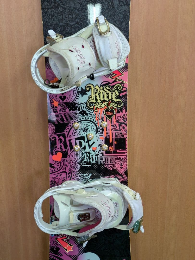 レディース4点セットスノーボードRide rapture138　ブーツ　サロモン