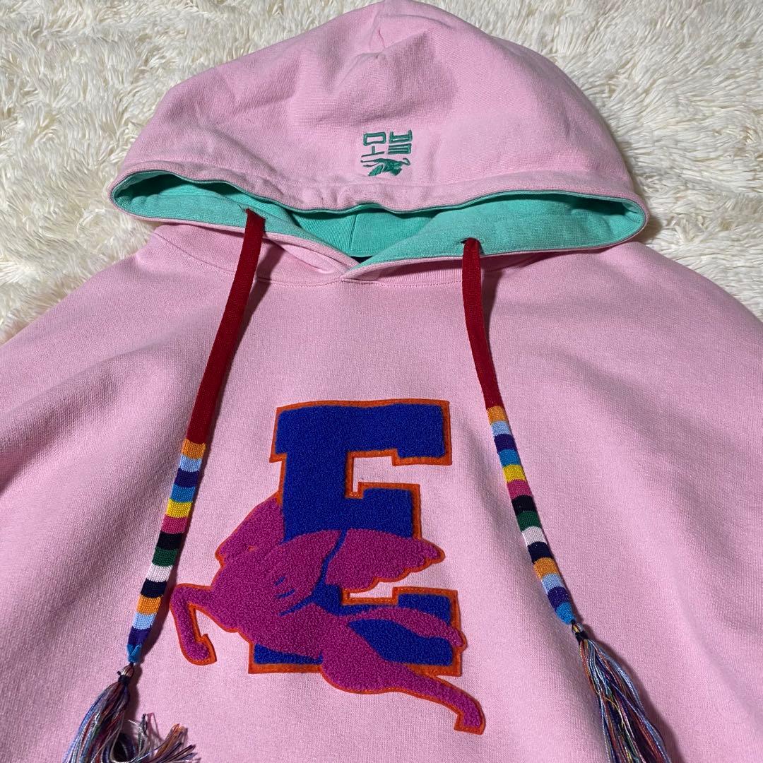 美品✨ETRO エトロ パーカー フーディー 刺繍 ロゴ ピンク ユニセックス