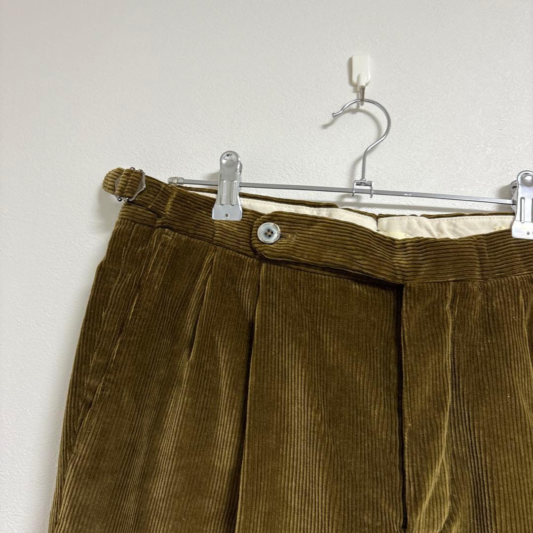 GTA HERRICK サイドアジャスター　コーデュロイ　2プリーツ　スラックス