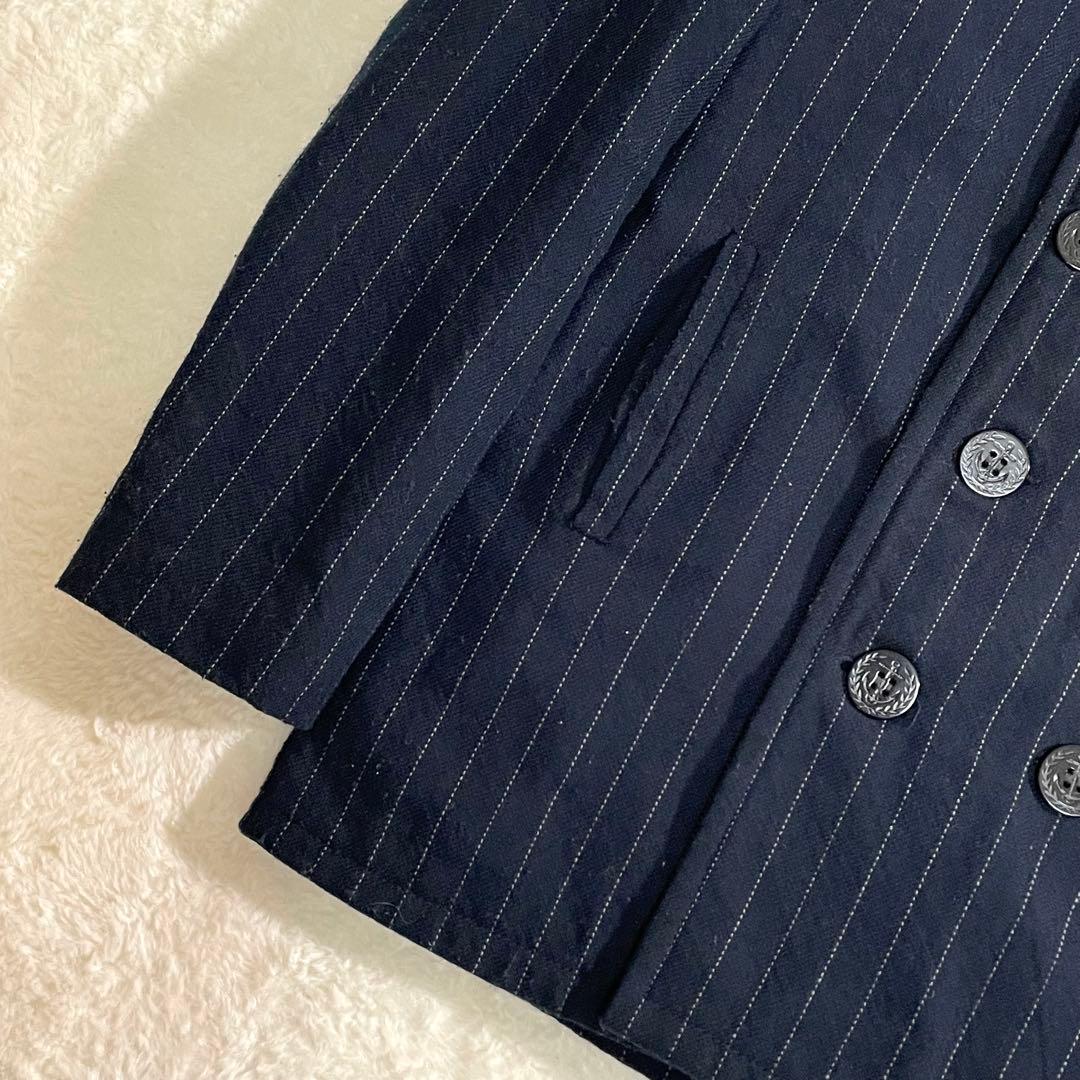 ショット×タケオキクチ　ピーコート　740N　ピンストライプ　米国製　サイズ４０