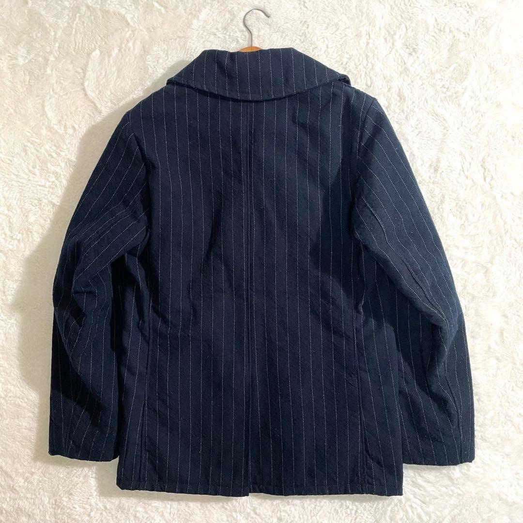 ショット×タケオキクチ　ピーコート　740N　ピンストライプ　米国製　サイズ４０