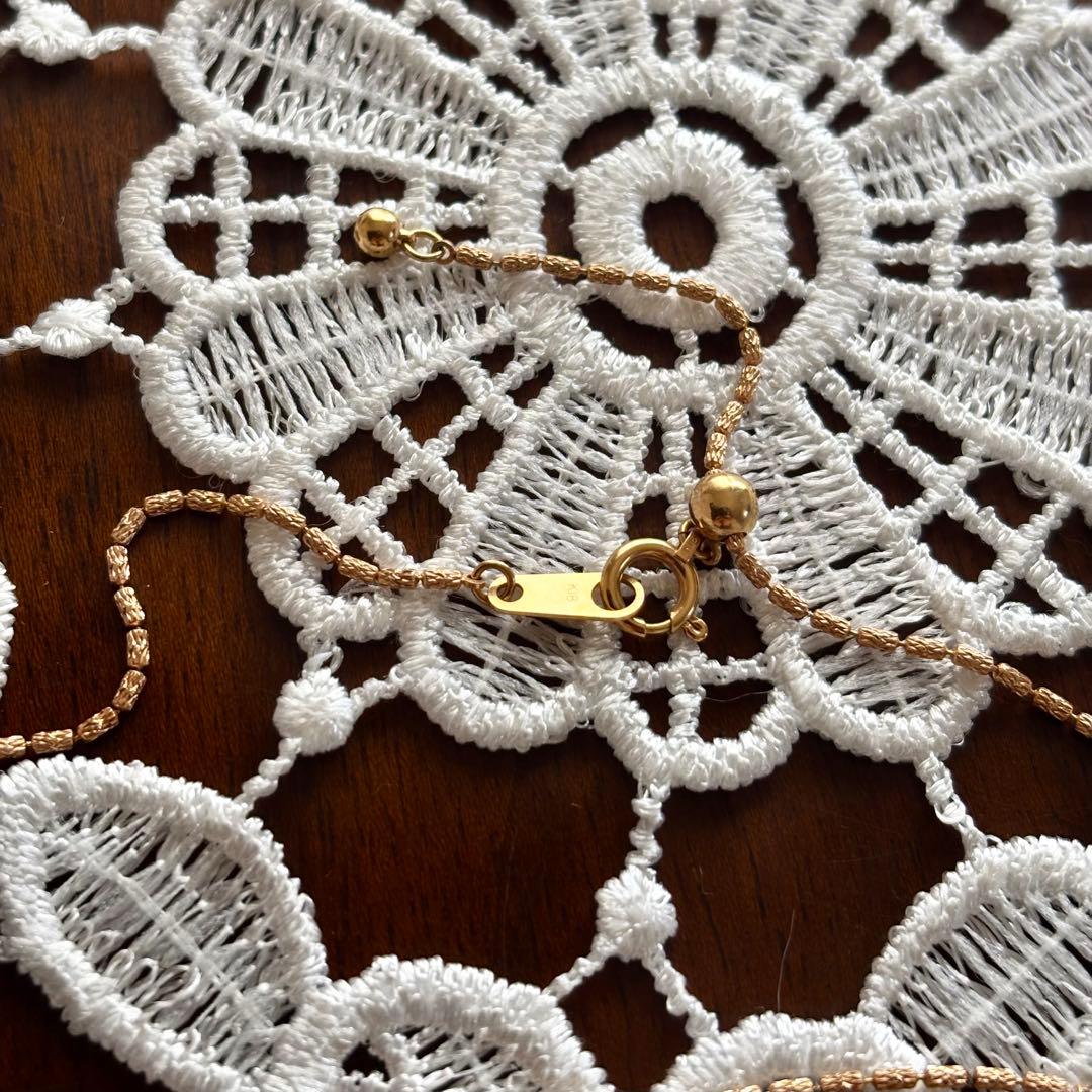 K18pg ダイヤモンドネックレス