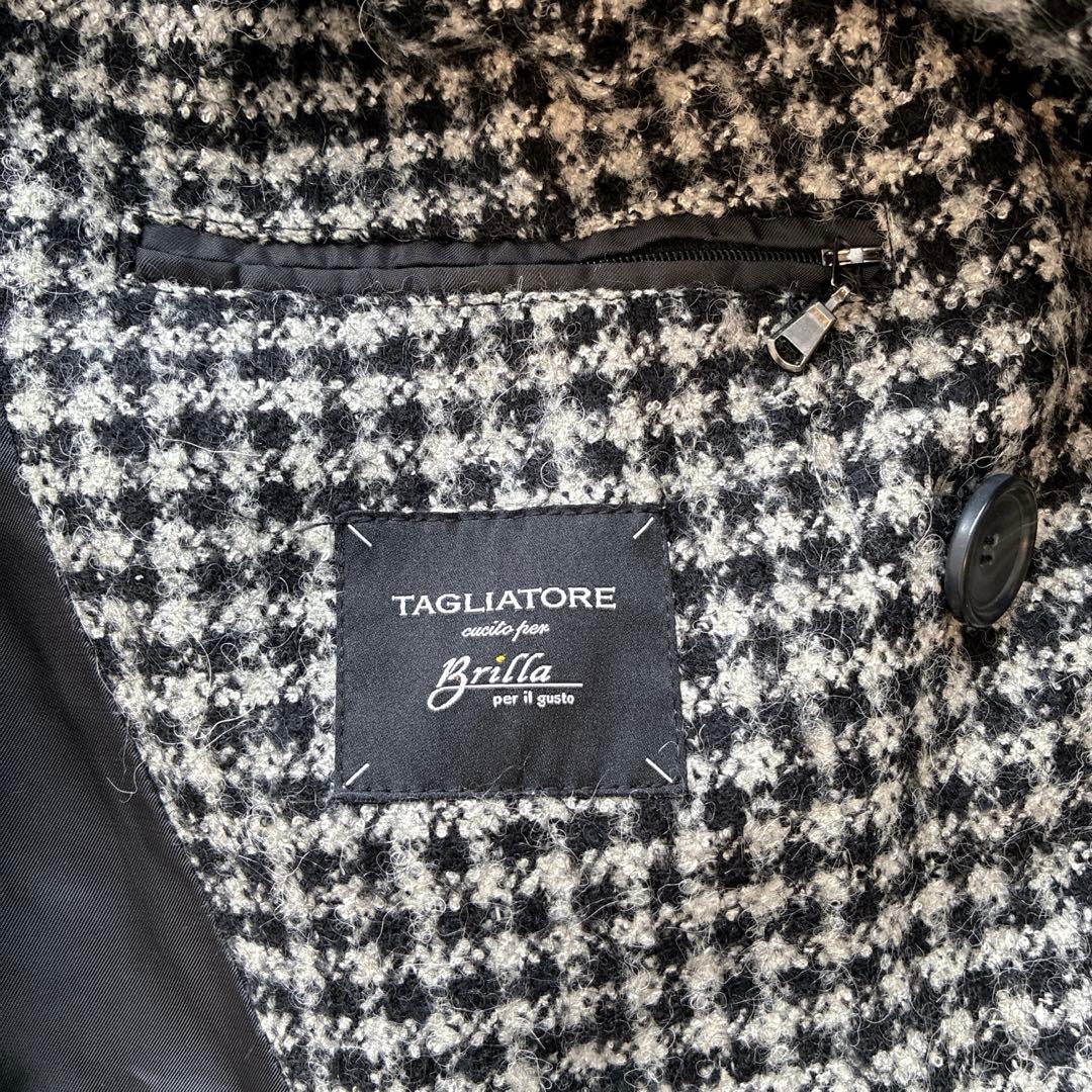 【美品】やまにー様　TAGLIATORE コート ダブル 千鳥格子 44