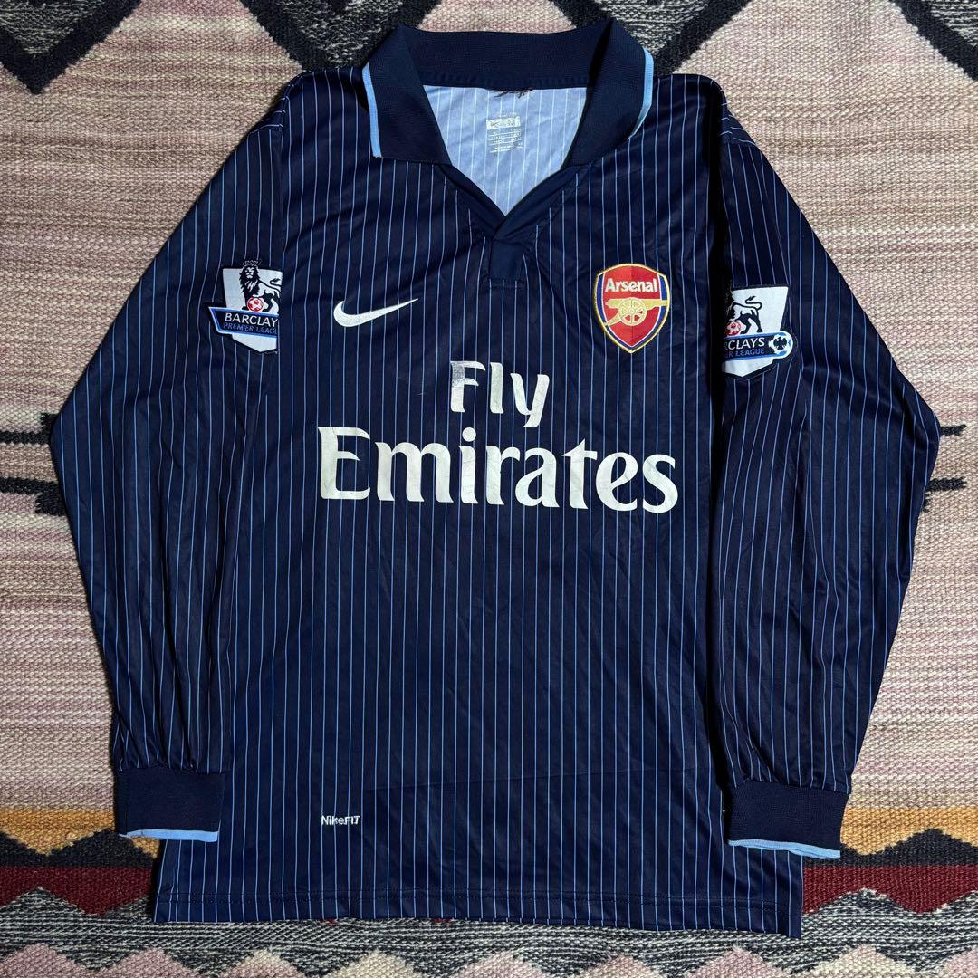09-10 アーセナルアウェイユニフォーム　アルシャビン　00s ゲームシャツ