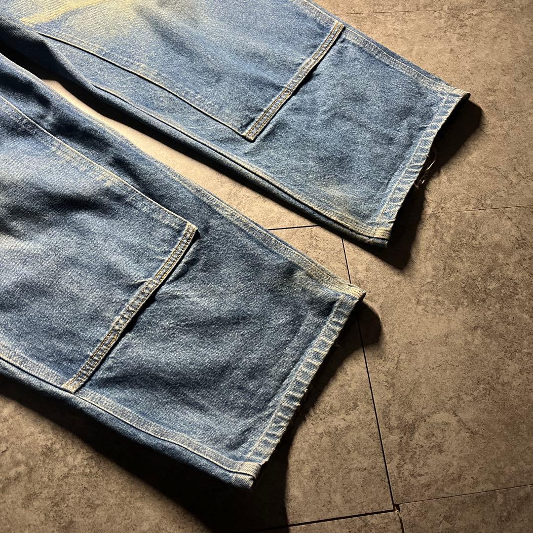 希少 鬼フェード carhartt ダブルニー デニムパンツ w40 送料無料