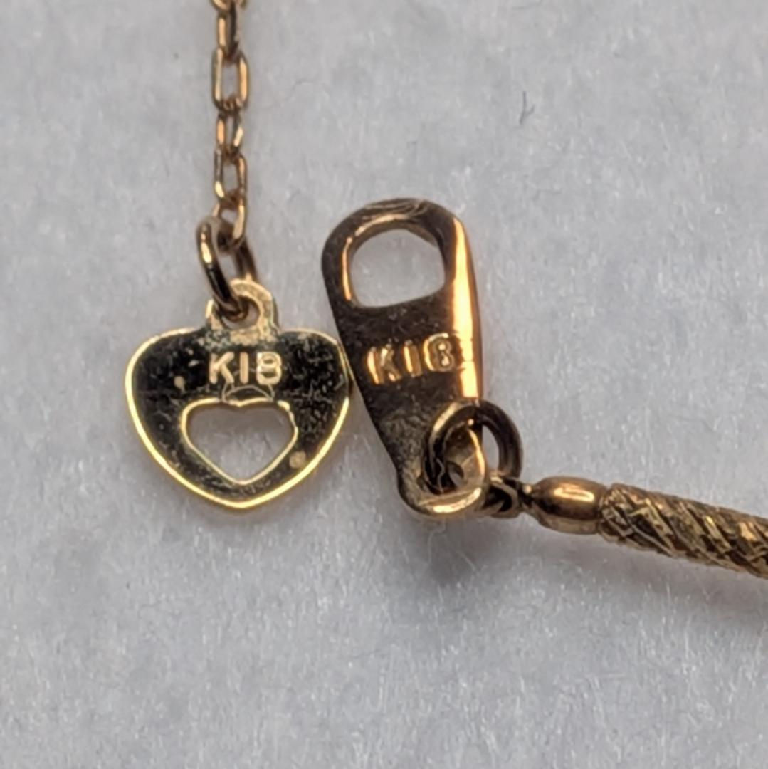 K18YG アコヤベビーパール ステーション オメガネックレス