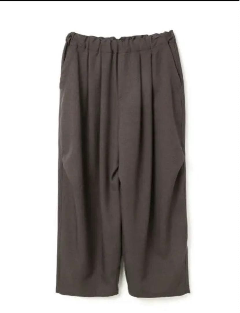 美品タグ付きmizuiro ind ワイドカーゴパンツチャコールグレー
