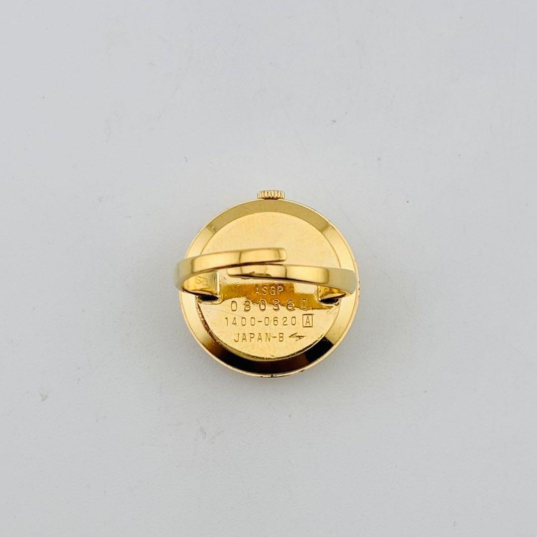 【電池交換済】SEIKO　腕時計　リングウォッチ　ゴールド　指輪型　クォーツ