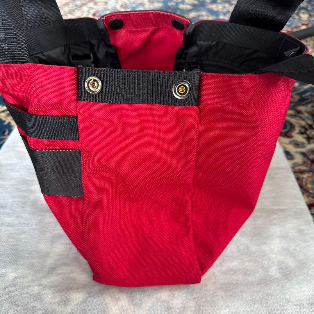 BRIEFING 赤 ナイロン トートバッグ　カードバッグ