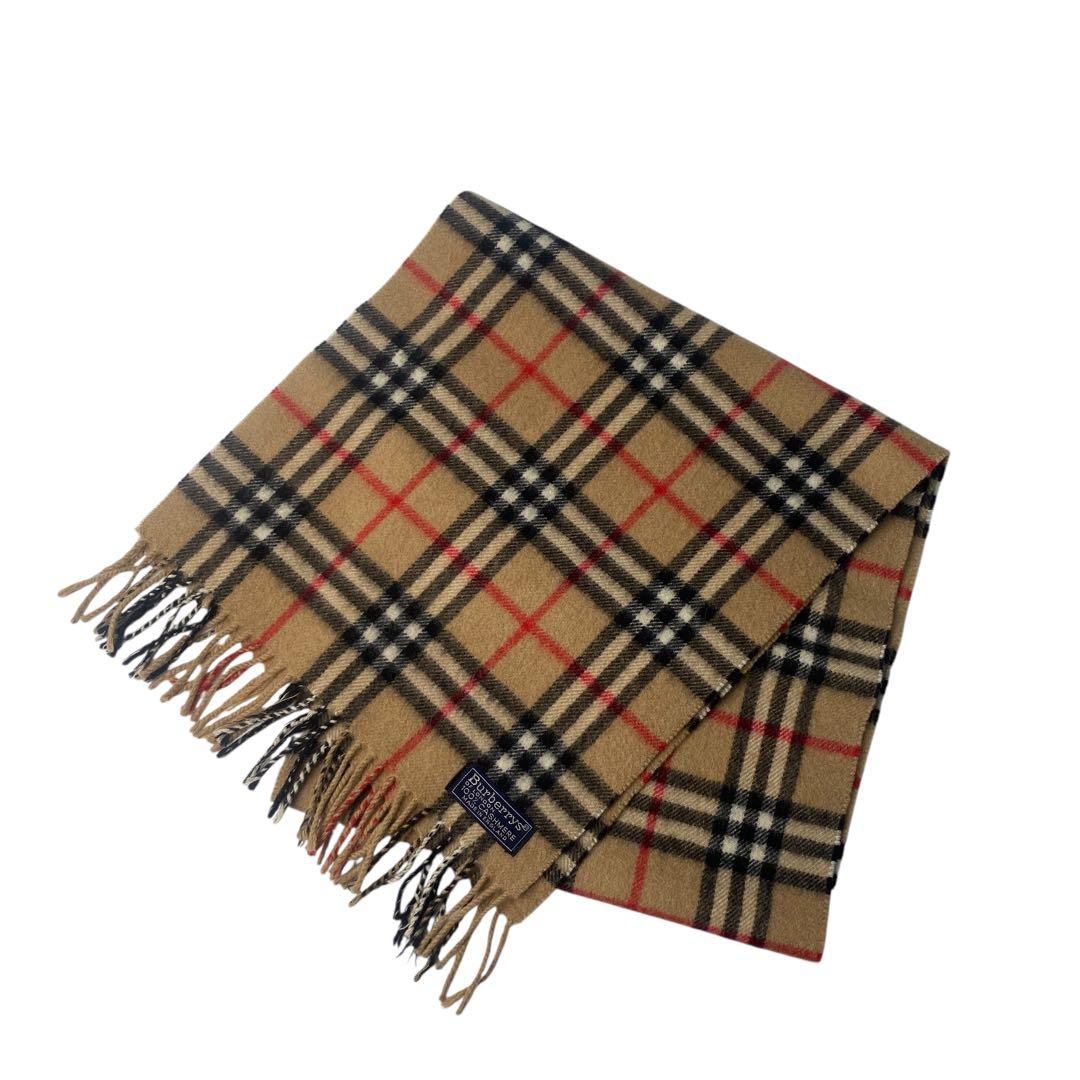 バーバリー Burberry ノバチェック柄 マフラー カシミヤ