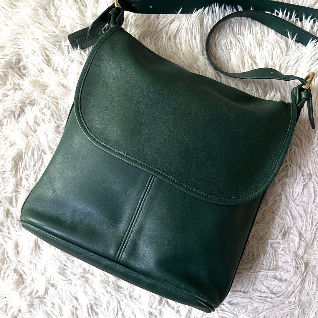 バッグ Old Coach Shoulder Bag Green