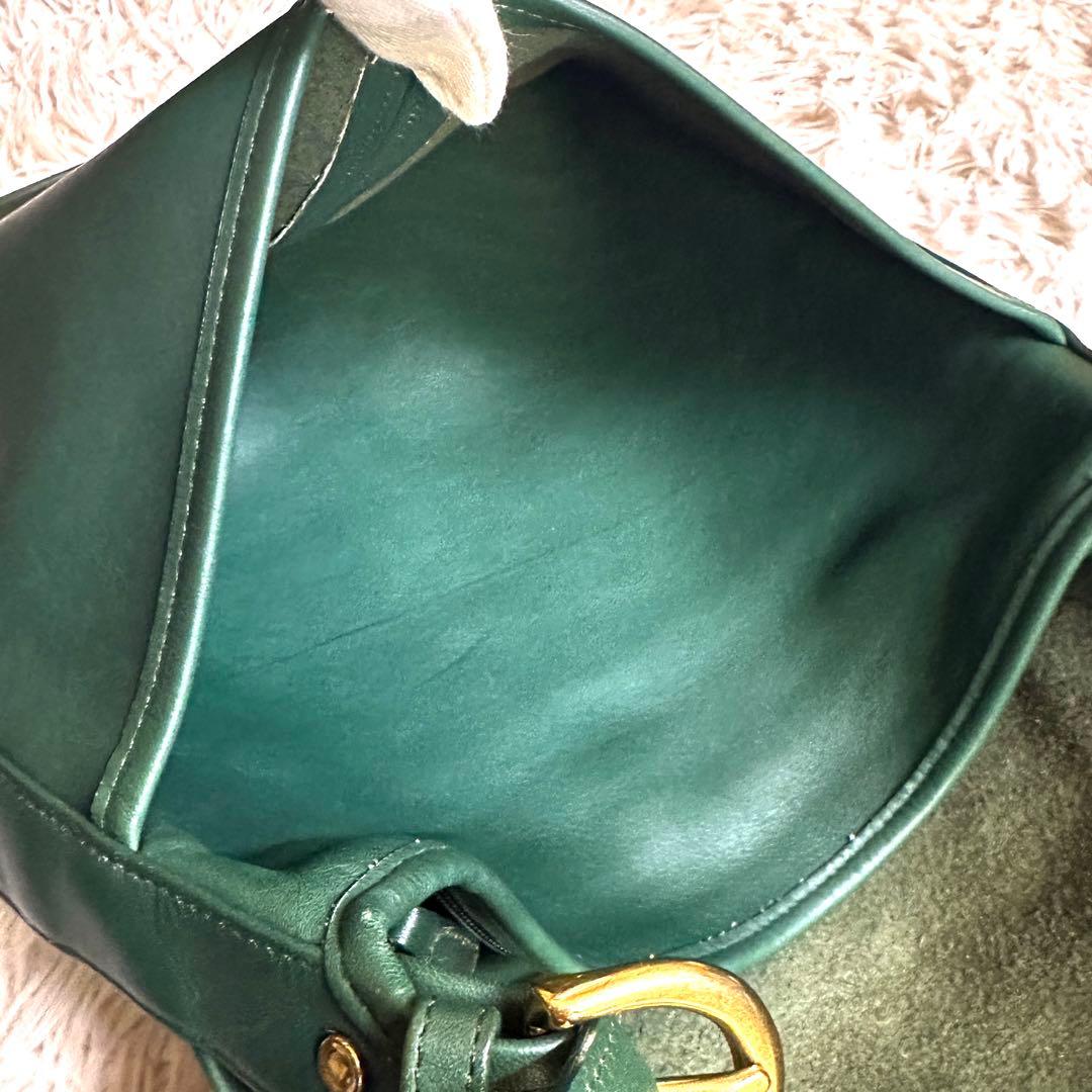 バッグ Old Coach Shoulder Bag Green