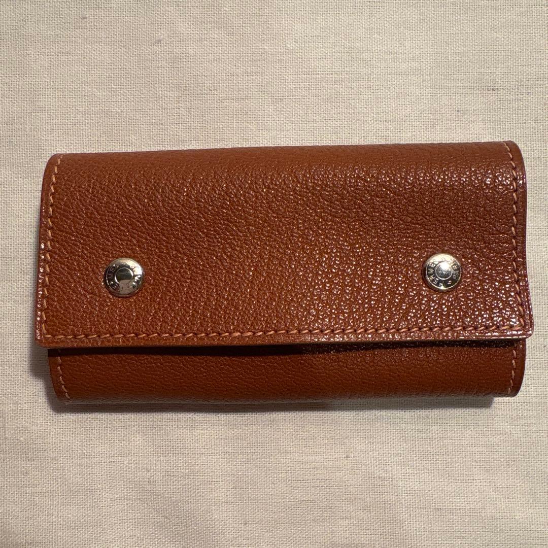 【新品・未使用】HERMES エルメス　ブラウン レザー キーケース 箱付き