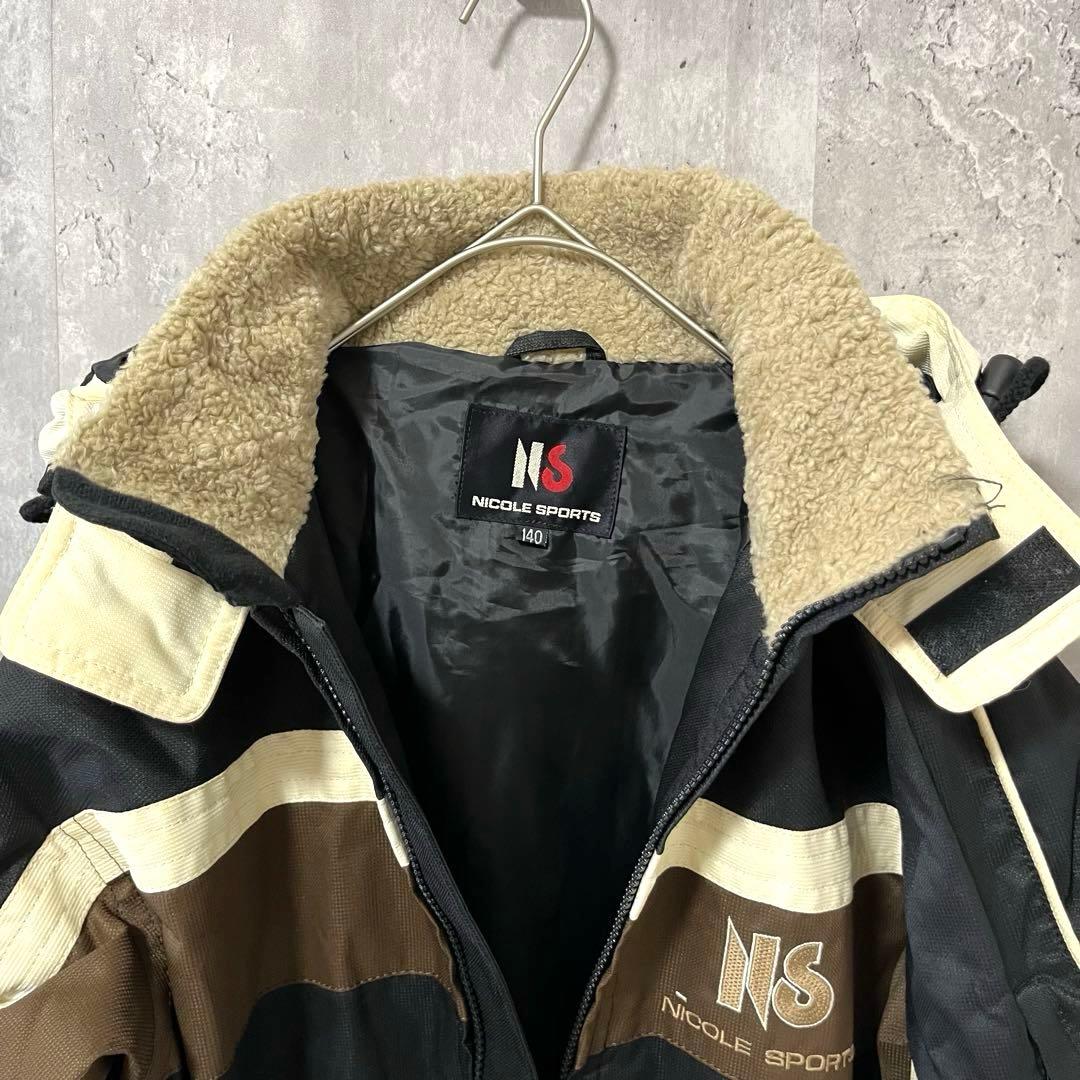 NICOLESPORTS キッズ　スキーウェア 上下セット　140 ロゴ刺繍