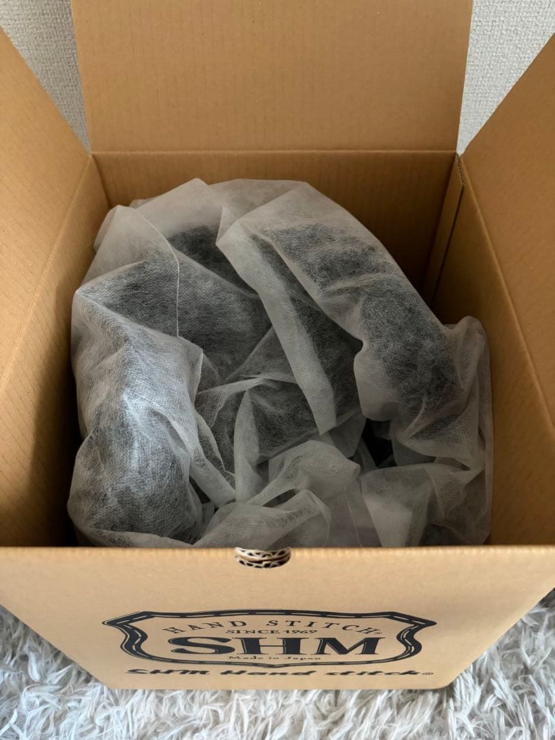 SHM ハンドステッチ　Lot106 ヘルメット ブラックレザー　シールド