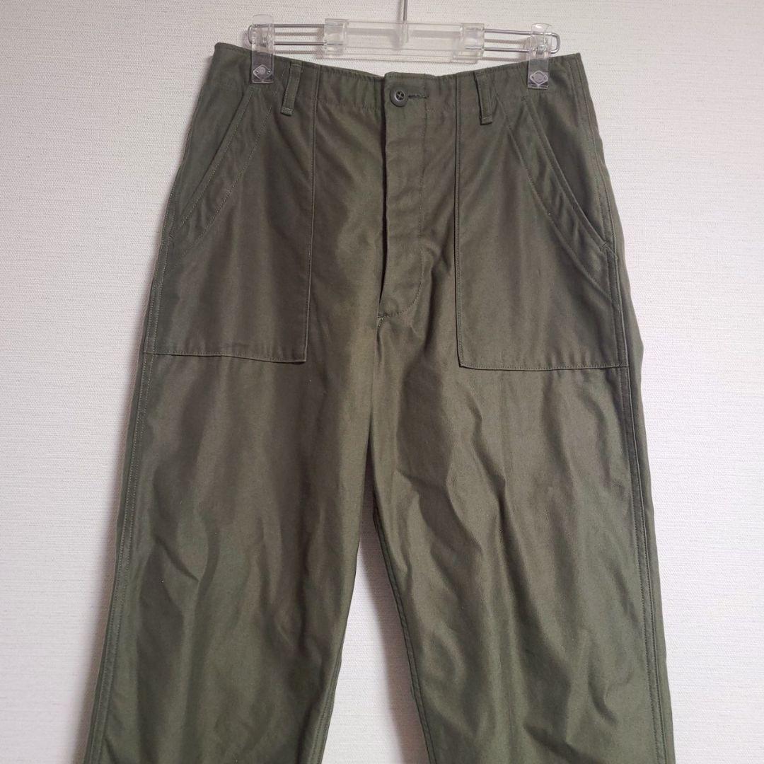 シオタ CIOTA スビンコットンバックサテンベイカーパンツ ミリタリー 2